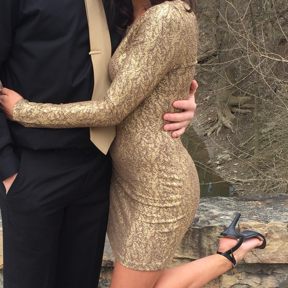 Gold sparkly dress